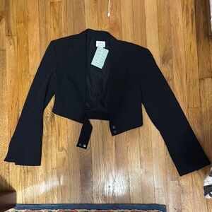 Black Cropped Blazer